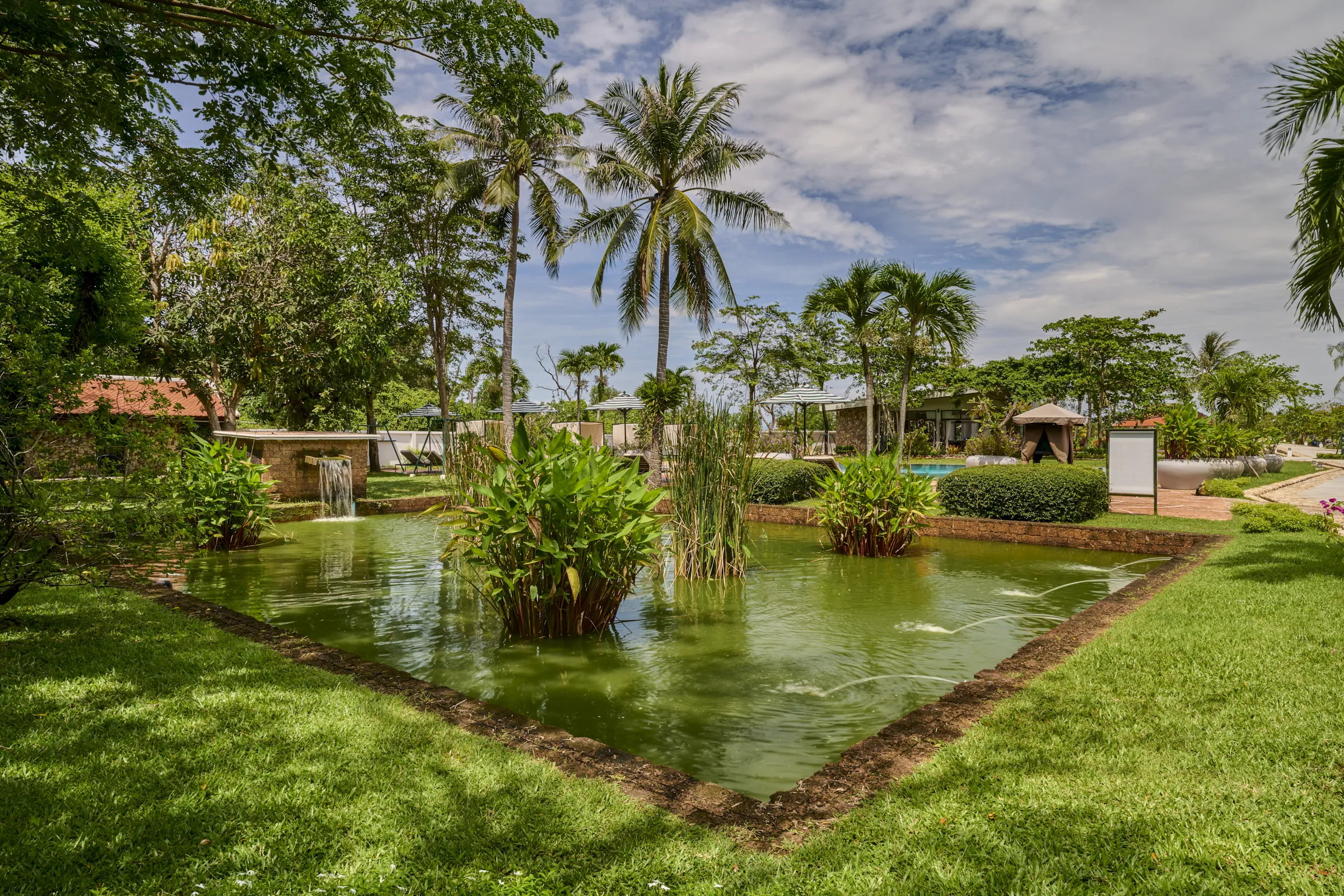 Tropical Garden Facilities at Samanea Beach Resort in Kep