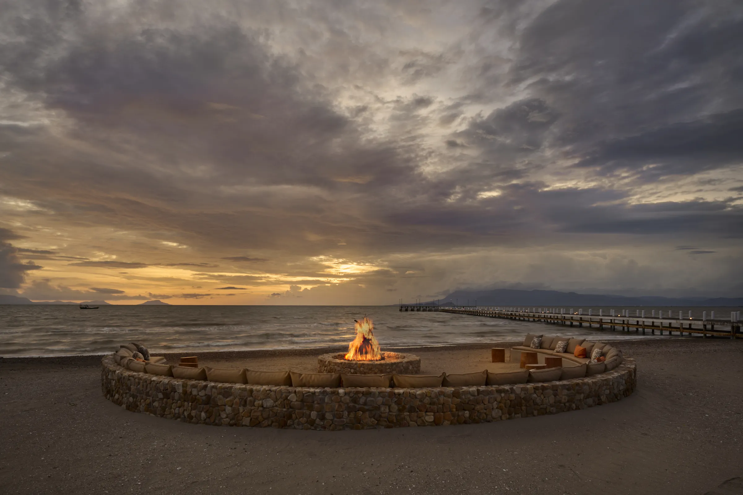 Private Beach Facilities at Samanea Beach Resort in Kep